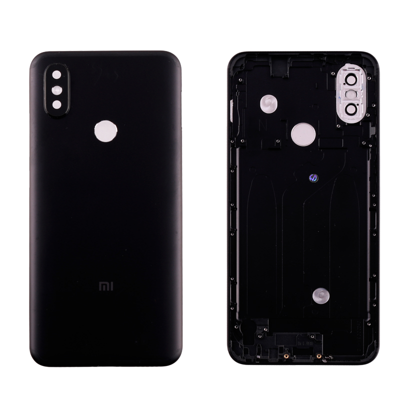 XIAOMI MI A2/MI 6X BATTERY COVER + LENS + SIDE KEYS BLACK 3P OR