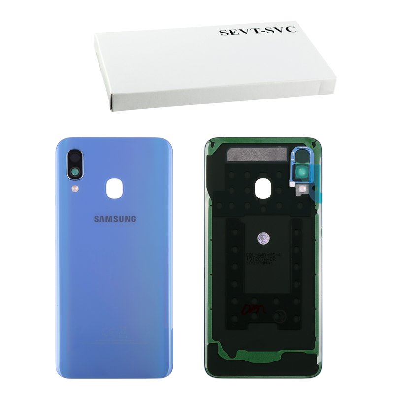 SAMSUNG A405 2019 A40 BATTERY COVER + CAMERA/FLASH LENS BLUE OR