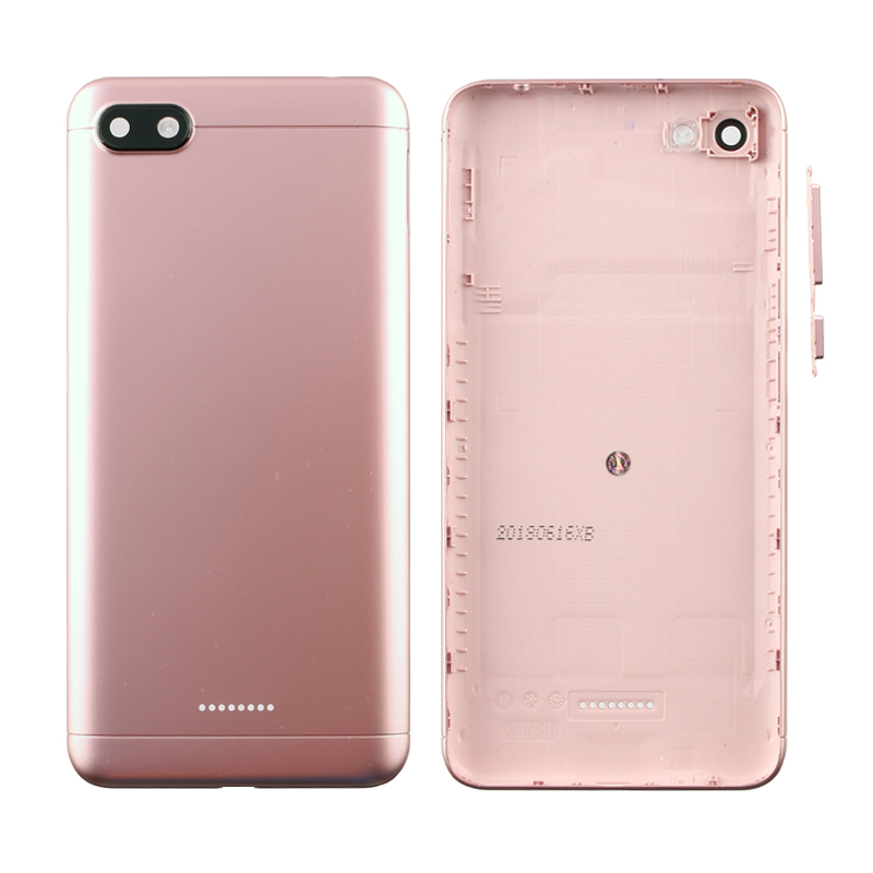 XIAOMI REDMI 6A BATTERY COVER SINGLE SIM ROSE GOLD  ΜΕ ΠΛΑΙΝΑ ΠΛΗΚΤΡΑ 3P OR