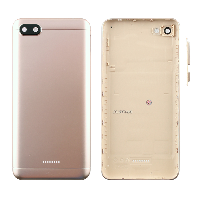 XIAOMI REDMI 6A BATTERY COVER DUAL SIM GOLD ΜΕ ΠΛΑΙΝΑ ΠΛΗΚΤΡΑ 3P OR