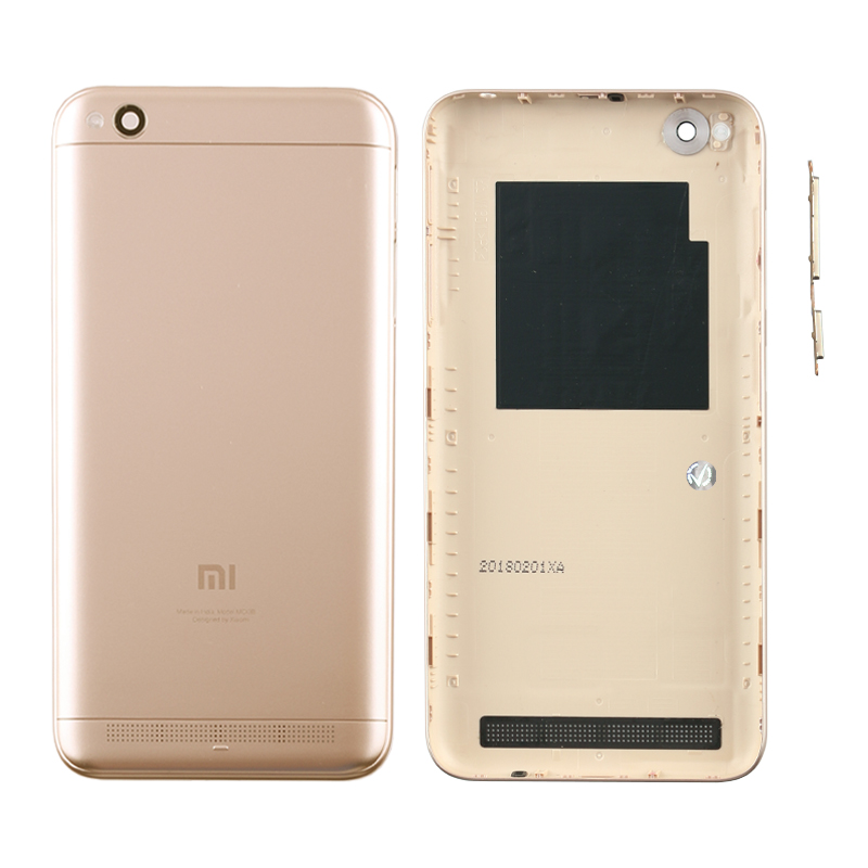 XIAOMI REDMI 5A BATTERY COVER GOLD ΜΕ ΠΛΑΙΝΑ ΠΛΗΚΤΡΑ 3P OR