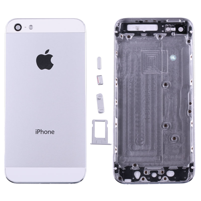 IPHONE 5 BATTERY COVER WHITE + SIDE KEYS + SIM HOLDER