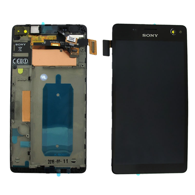 SONY E5303 XPERIA C4 ΟΘΟΝΗ + TOUCH SCREEN + FRAME BLACK OR