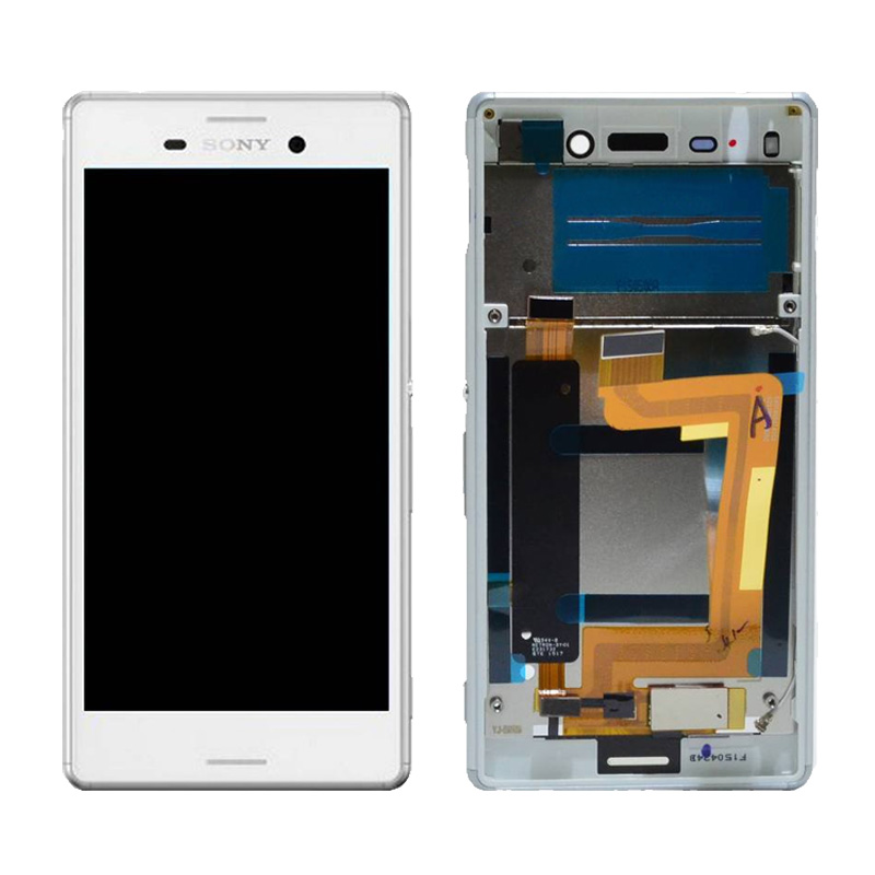 SONY E2303 XPERIA M4 AQUA ΟΘΟΝΗ + TOUCH SCREEN + FRONT WHITE 3P OR