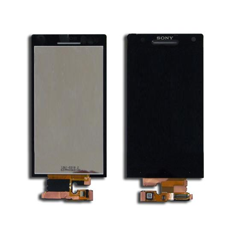 SONY LT26i XPERIA S ΟΘΟΝΗ + FRONT + TOUCH BLACK 3P OR