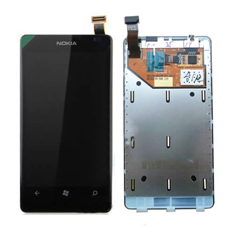 NOKIA LUMIA 800 ΟΘΟΝΗ + TOUCH SCREEN + LENS + FRONT BLACK OR