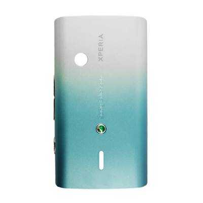 SONY ERICSSON X8 XPERIA BATTERY COVER WHITE-AQUA-SIDE KEYS OR