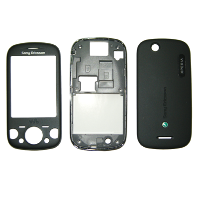 SONY ERICSSON W20 Zylo FRONT- MIDDLE-BATTERY COVER BLACK 3P OR