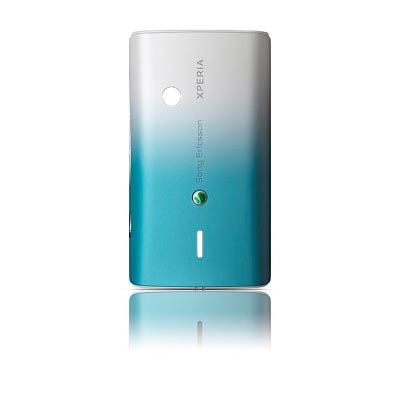 SONY ERICSSON X8 XPERIA BATTERY COVER WHITE-AQUA OR