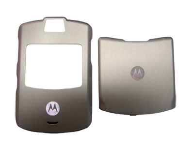 MOTOROLA V3 SILVER BACK-FRONT COVER  3P OR