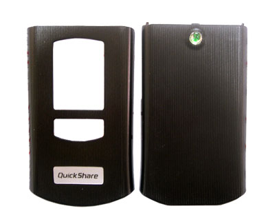 SONY ERICSSON V800 BLACK BACK-FRONT COVER